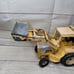 Vintage Ertl 1/16 International harvester diecast backhoe / loader yellow
