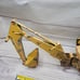 Vintage Ertl 1/16 International harvester diecast backhoe / loader yellow