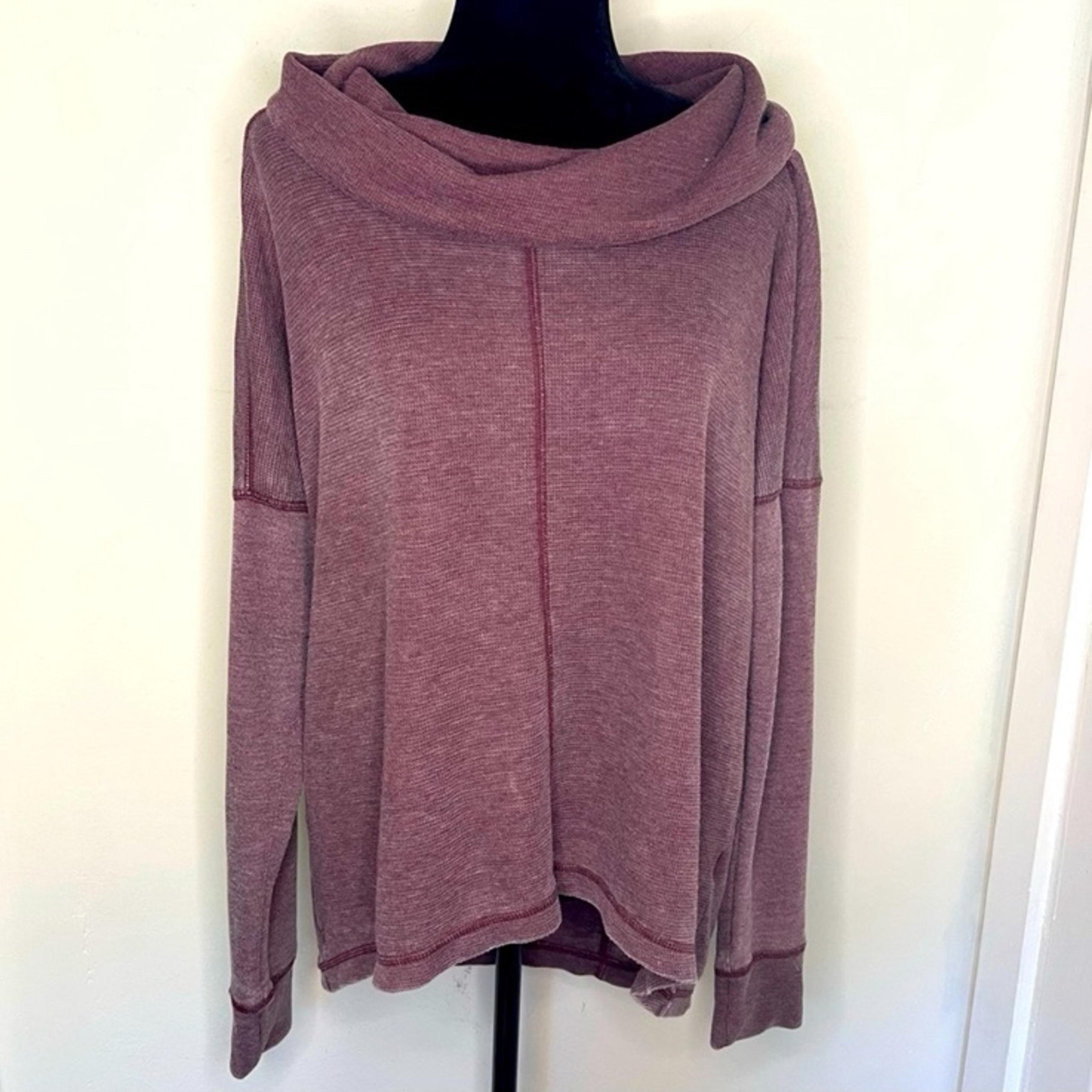 Lucky Brand cowl neck knit long sleeve top - Large