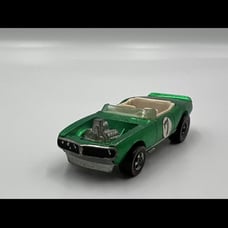 Green HOT WHEELS REDLINE 1969 LIGHT MY FIREBIRD White Interior RARE Hong Kong