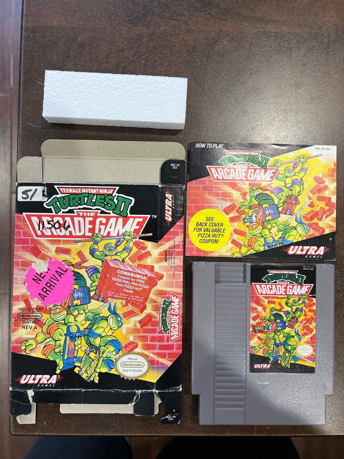 Teenage Mutant Ninja Turtles The Arcade Game Complete in Box CIB