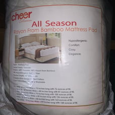 New Twin Bamboo Mattress Pad