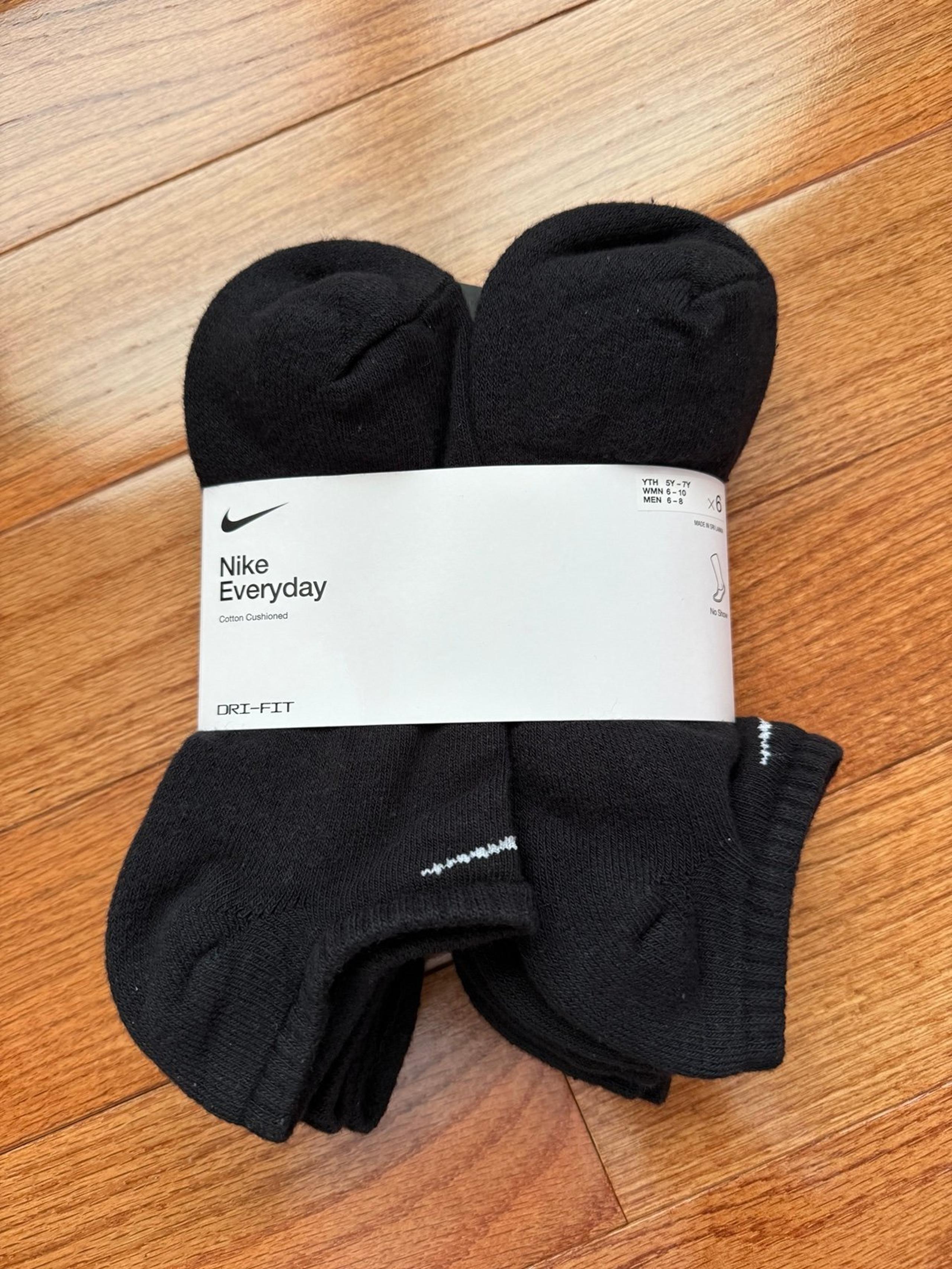 NIKE Women's Dry-Fit Everyday No Show Socks 6PK
