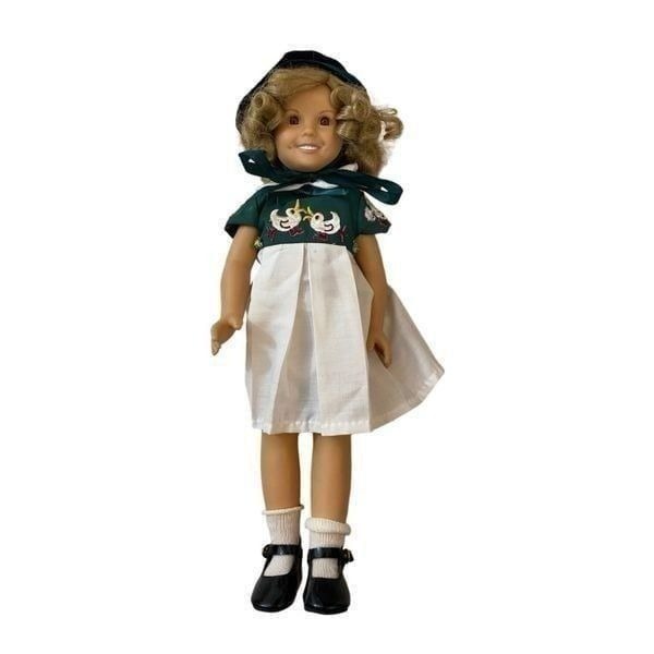 Danbury Mint Shirley Temple16 Doll Curly Top Dress and stand
