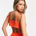 New! ASOS Design 100% Cotton Orange Halter Top Sz 4