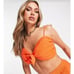 New! ASOS Design 100% Cotton Orange Halter Top Sz 4