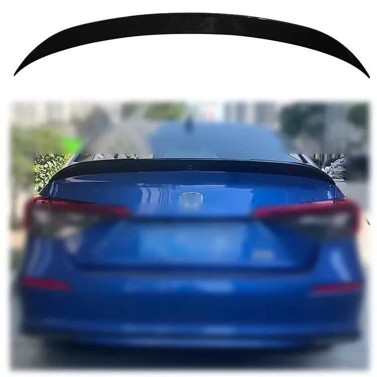 For 2022-2025 Honda Civic Painted Glossy Black Sport Trunk Spoiler Wing