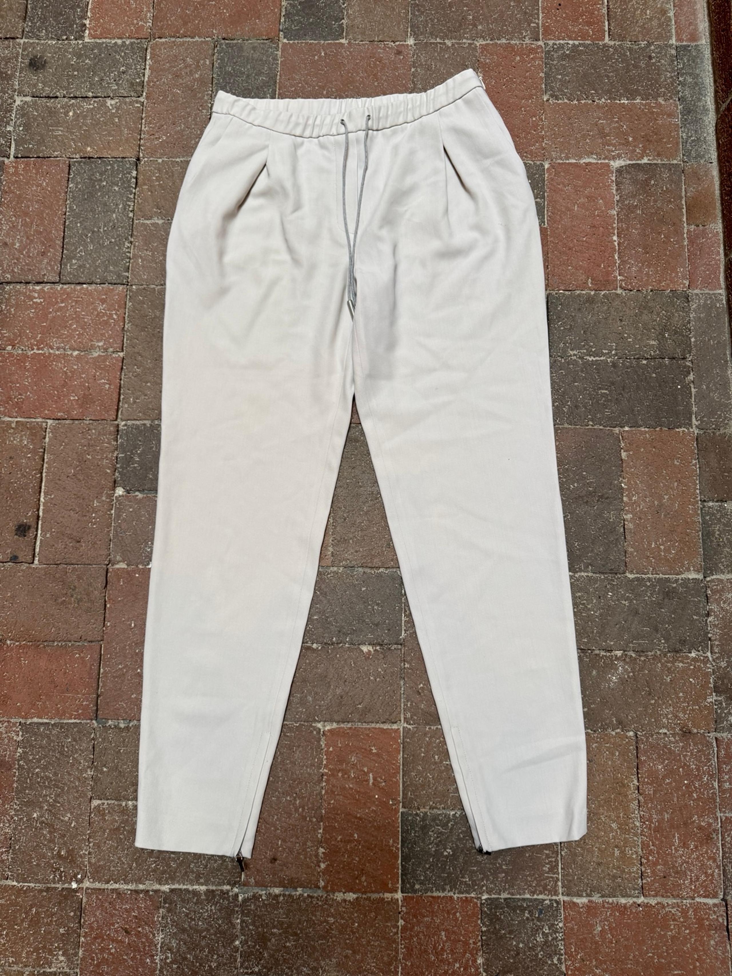 Fabiana Filippi Cropped Pants in Beige, Size US M