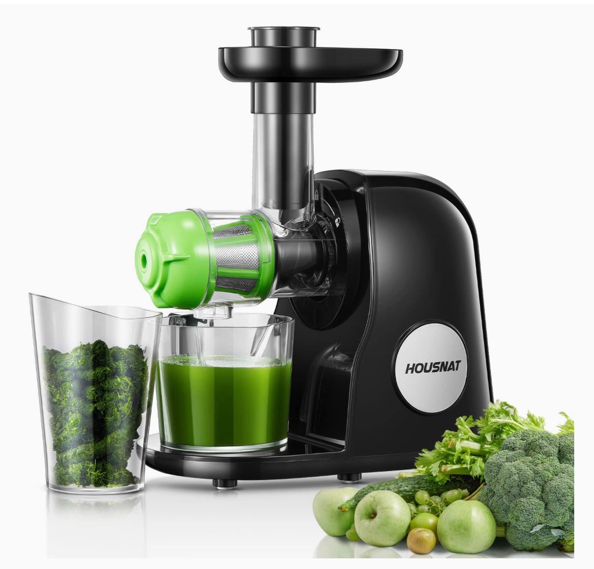 Juicer Machines, HOUSNAT Professional Celery Slow Masticating Juicer Extractor E