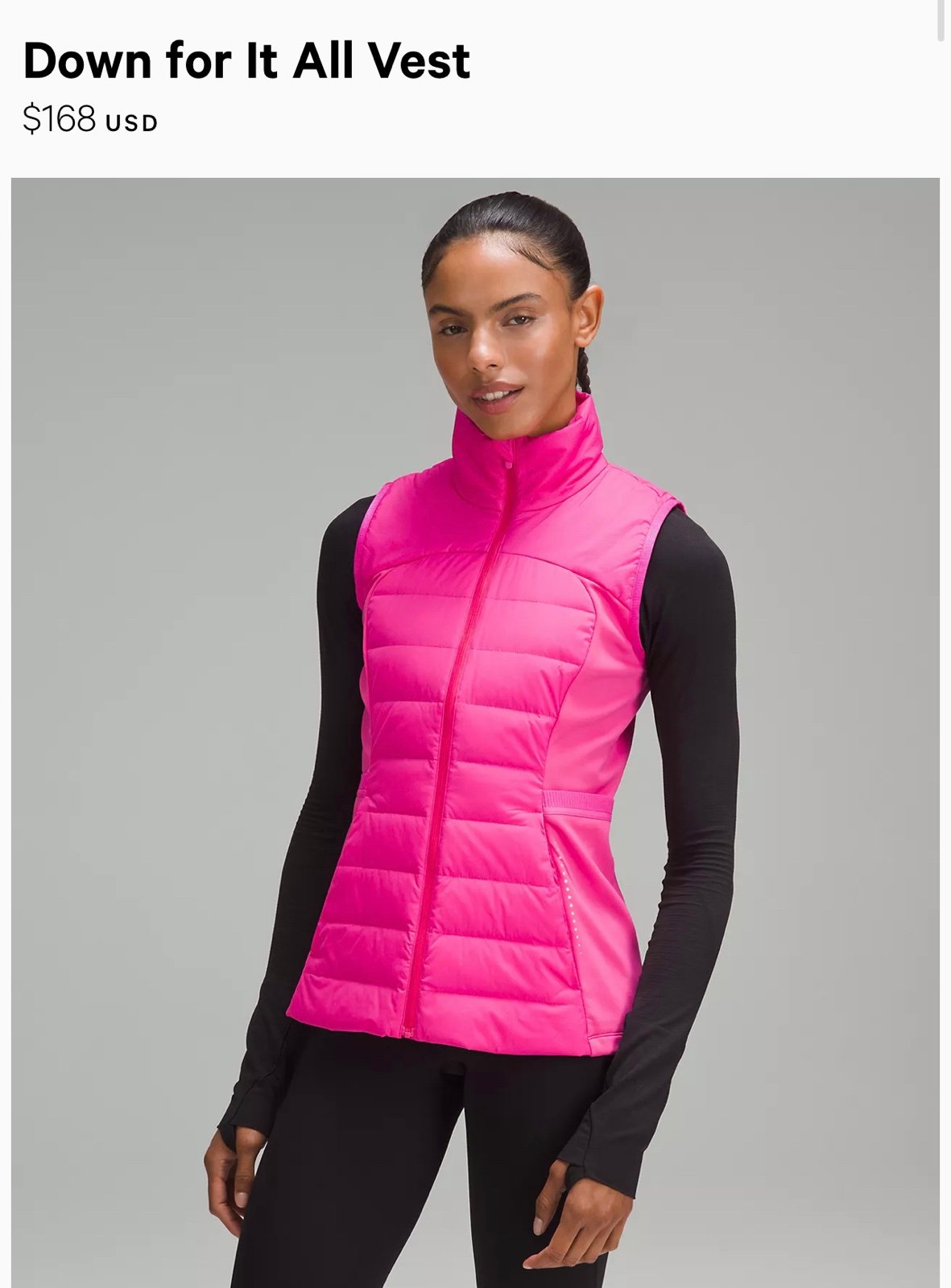 Down for It All Vest size 0