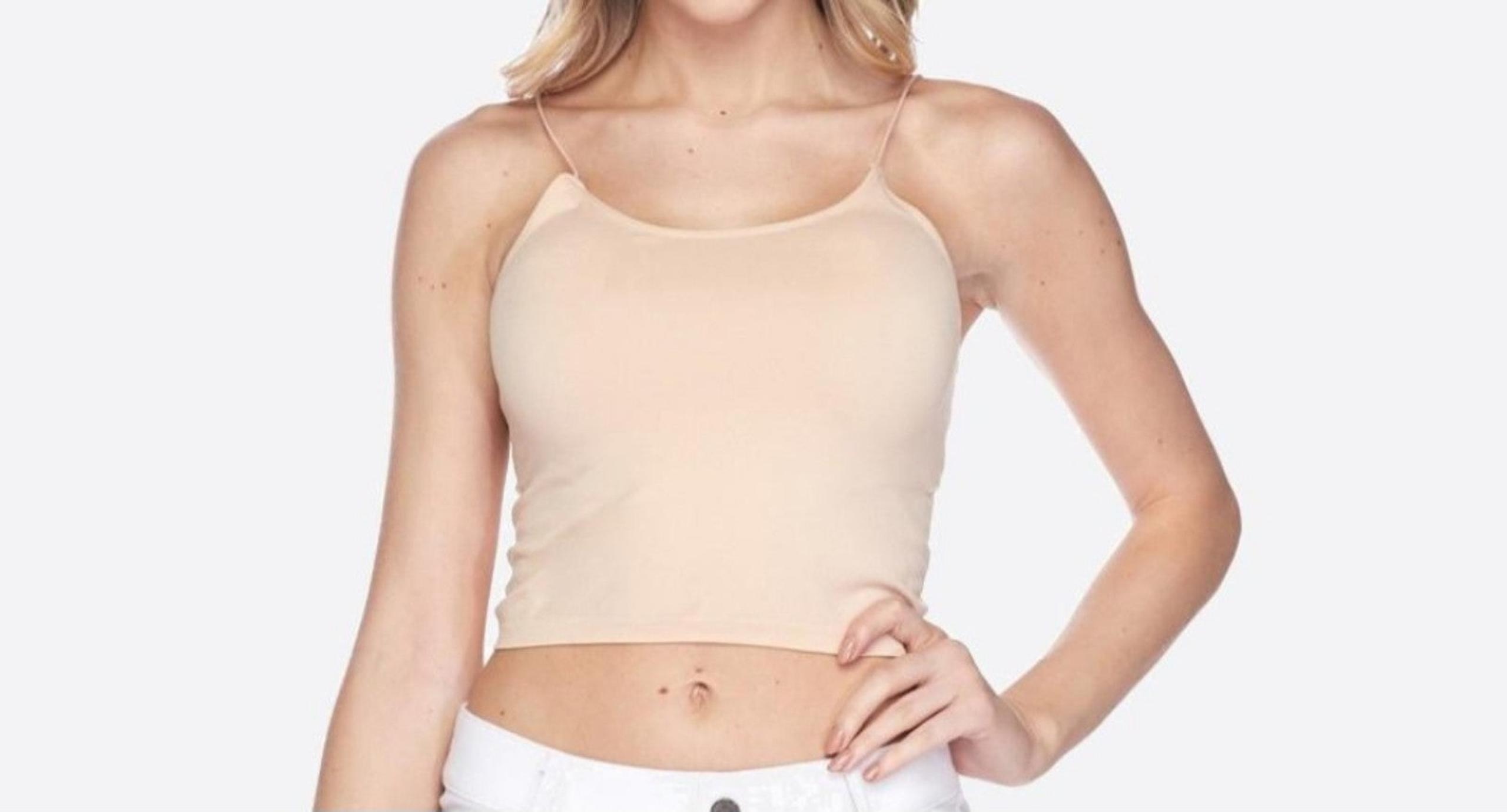 Women's Yelete Solid Seamless Crop Camisole.