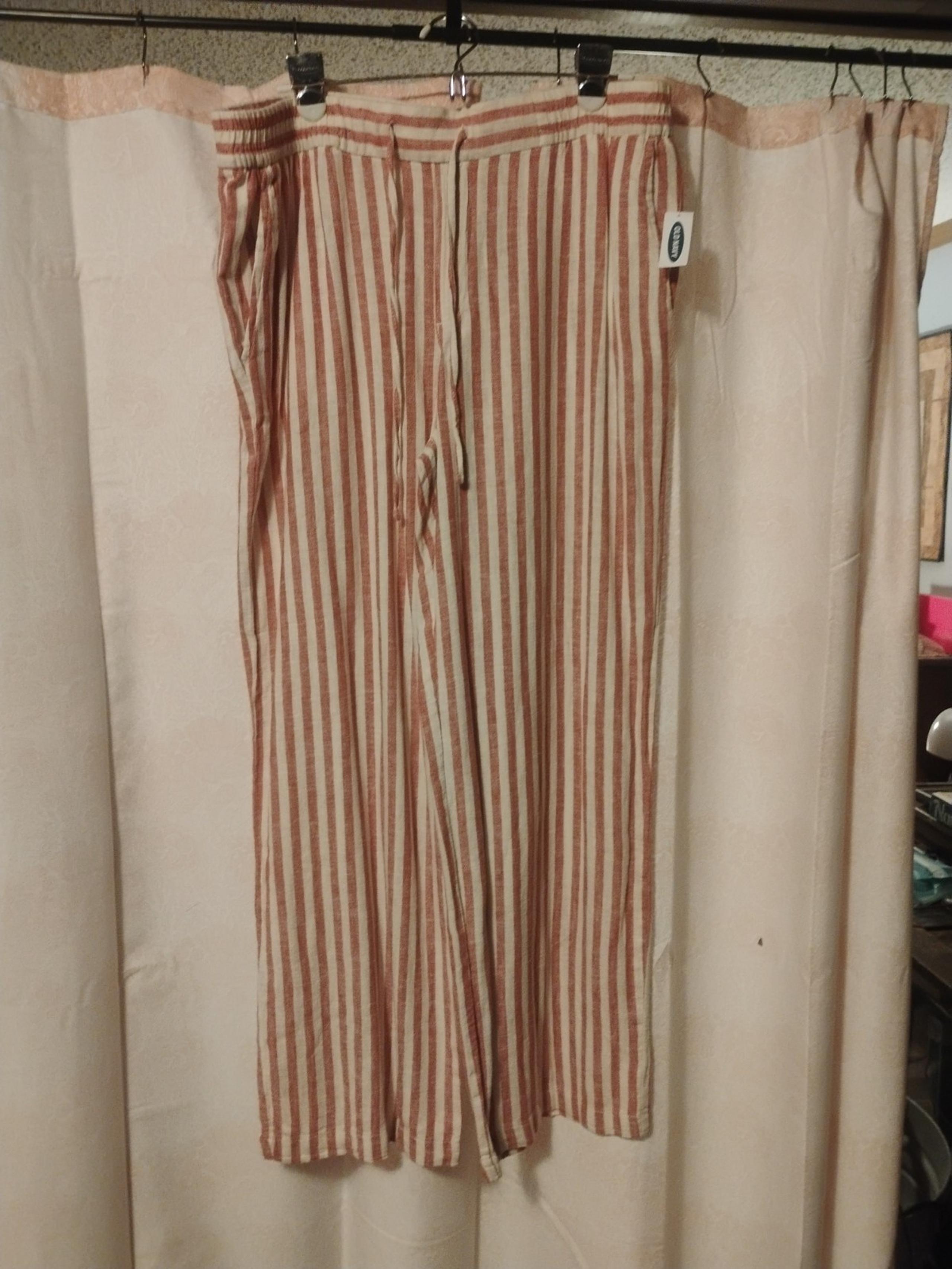 Old Navy linen beach pants size large NEW WITH TAGS