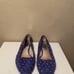 Michael Kors Blue Suede Studded Flats