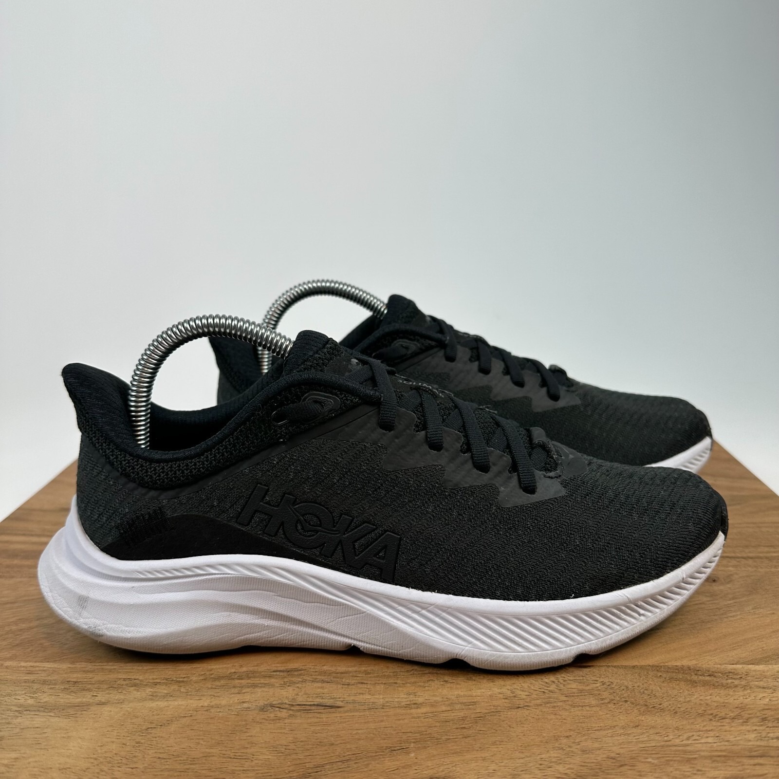 Womens Hoka One One Solimar Black Running Athletic Shoes Sneakers Size 8.5 B GUC