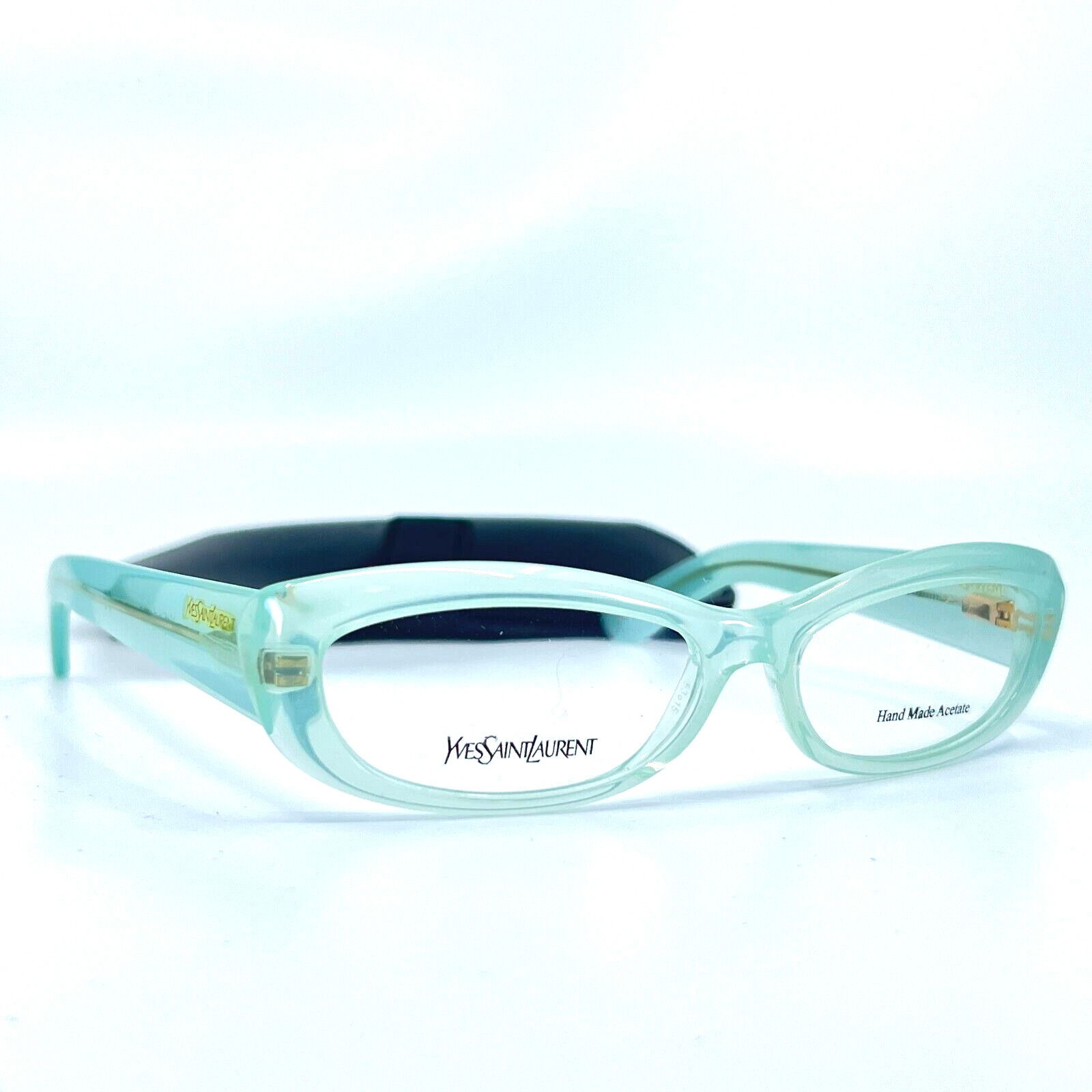 Yves Saint Laurent Eyeglasses YSL6342 IVU Round Green Frame 53-15 135 mm
