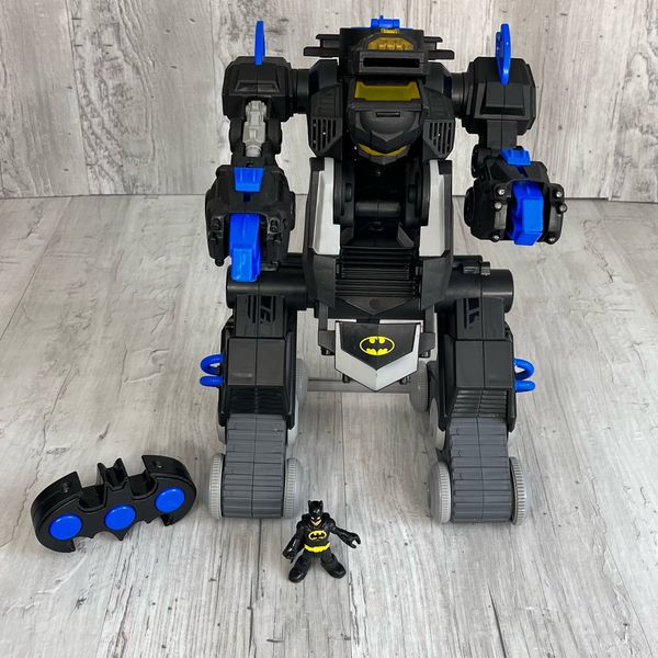 blue batman robot toy