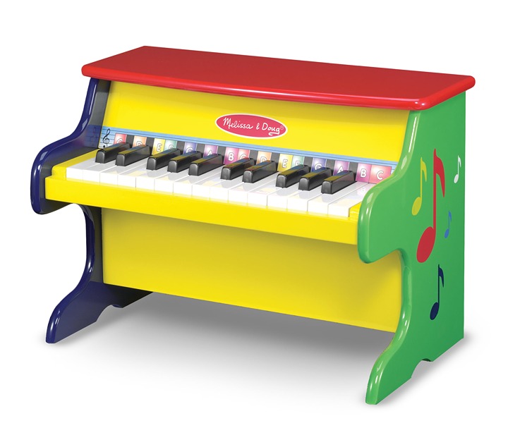Melissa & Doug Learn-To-Play Piano With 25 Keys and Color-Coded Songbook