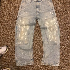 Paint splatter baggy jeans