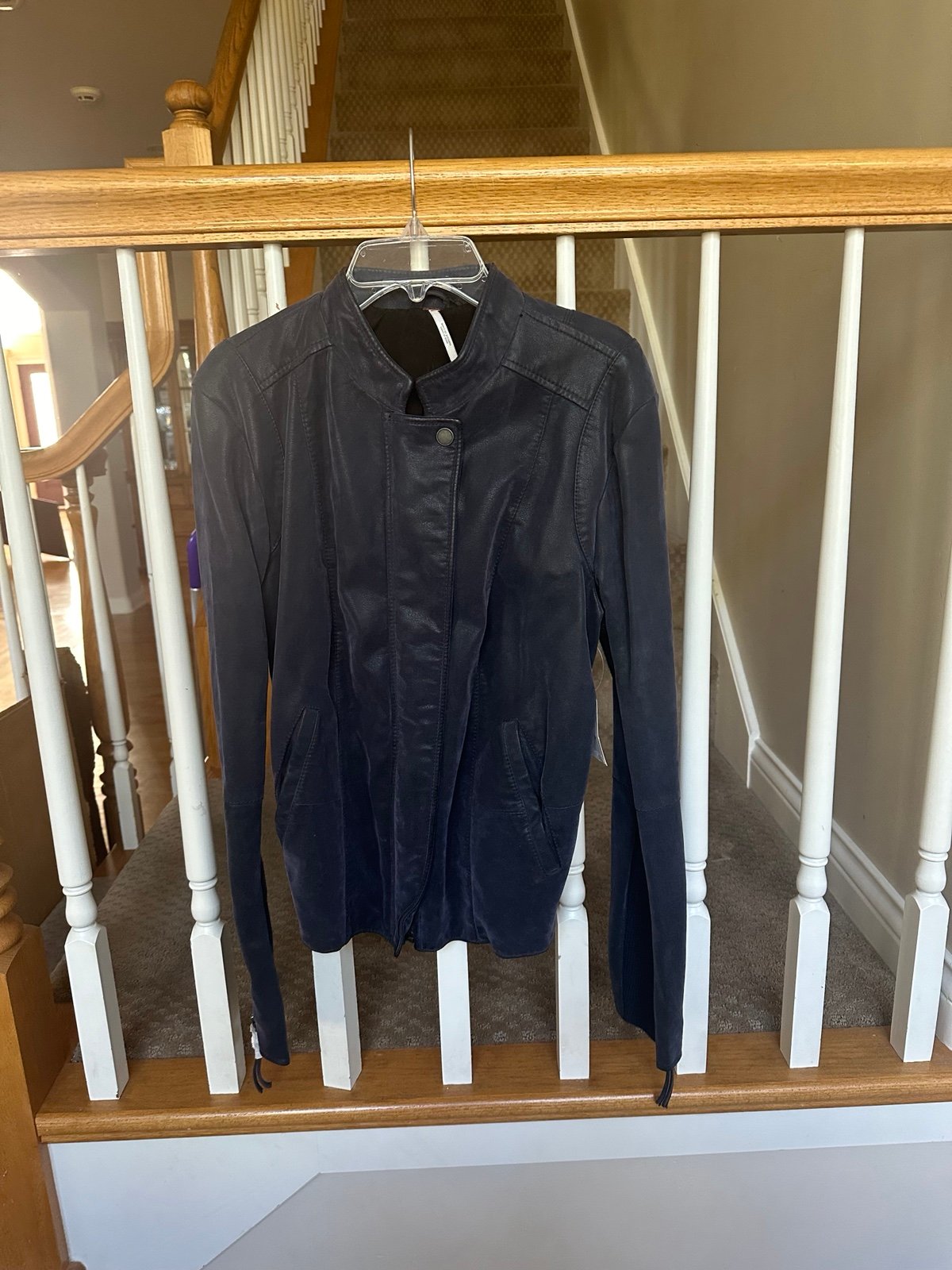 Free People Vegan Leather Moto Jacket