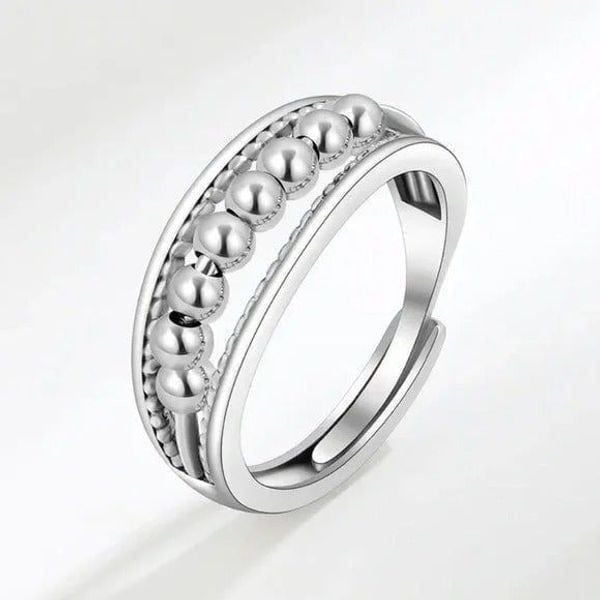 ✨New Sterling Silver Anti Anxiety Fidget Spinner Ring