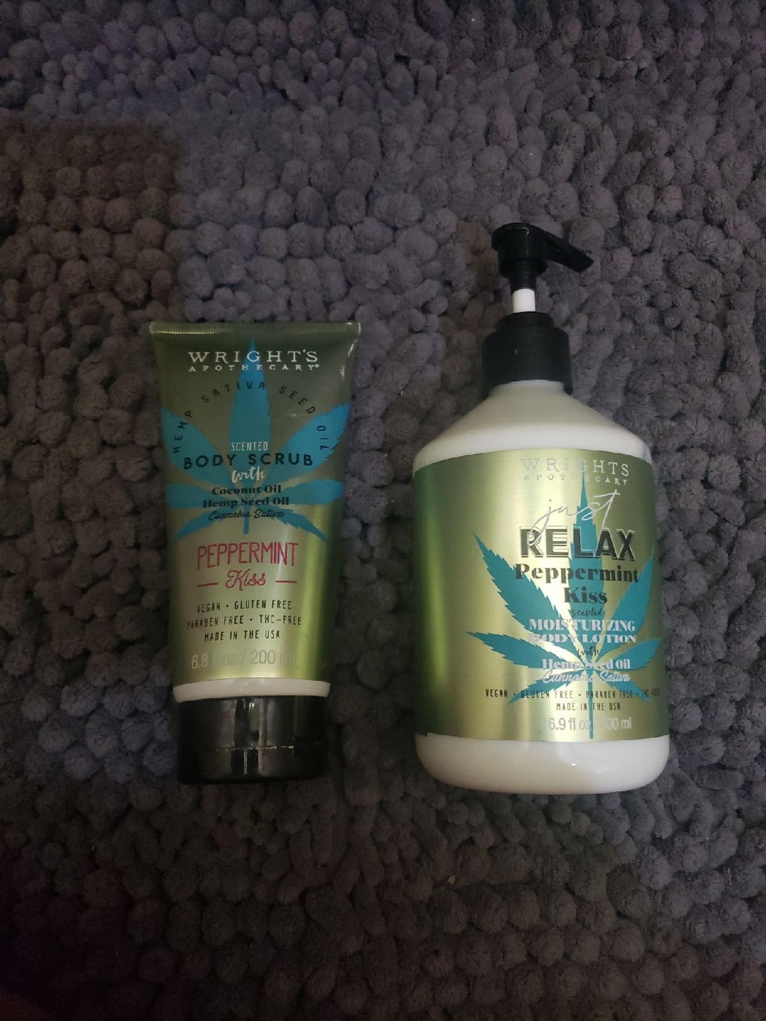 Hemp seed oil body set