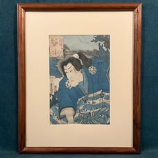Antique Japanese Woodblock Print, By Utagawa Toyokuni III (Utagawa Kunisada)
