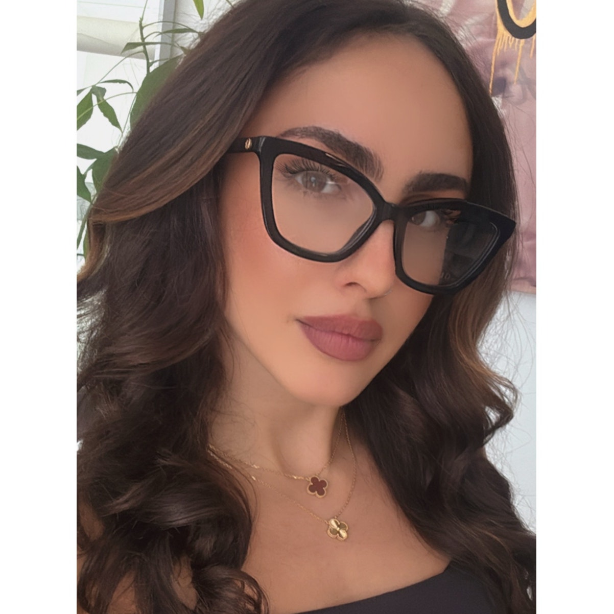 NEW Gucci GG1686O Black Cat Eye Eyeglasses Frames