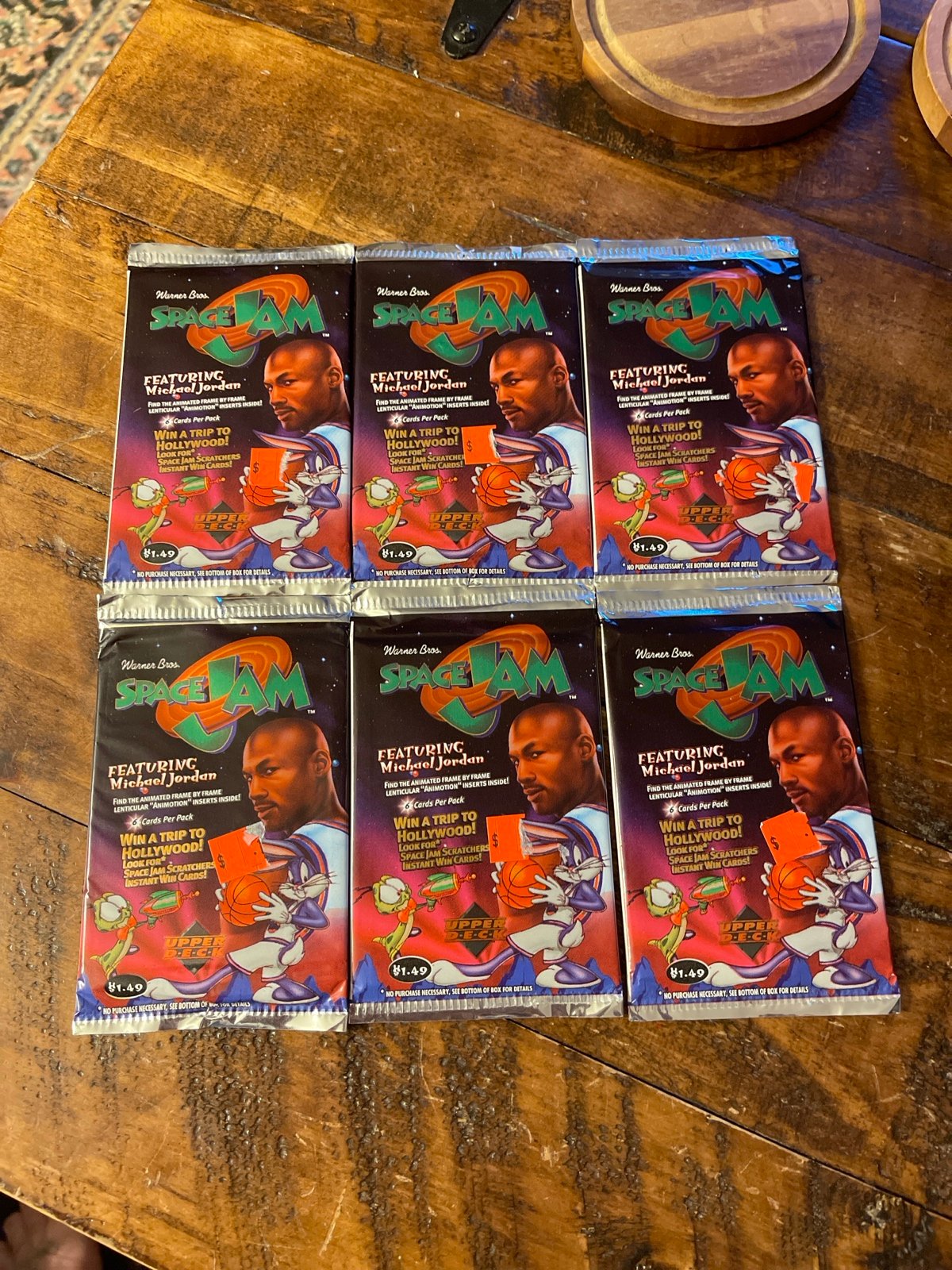 Warner Bros Space Jam Card Packs- Factory Sealed