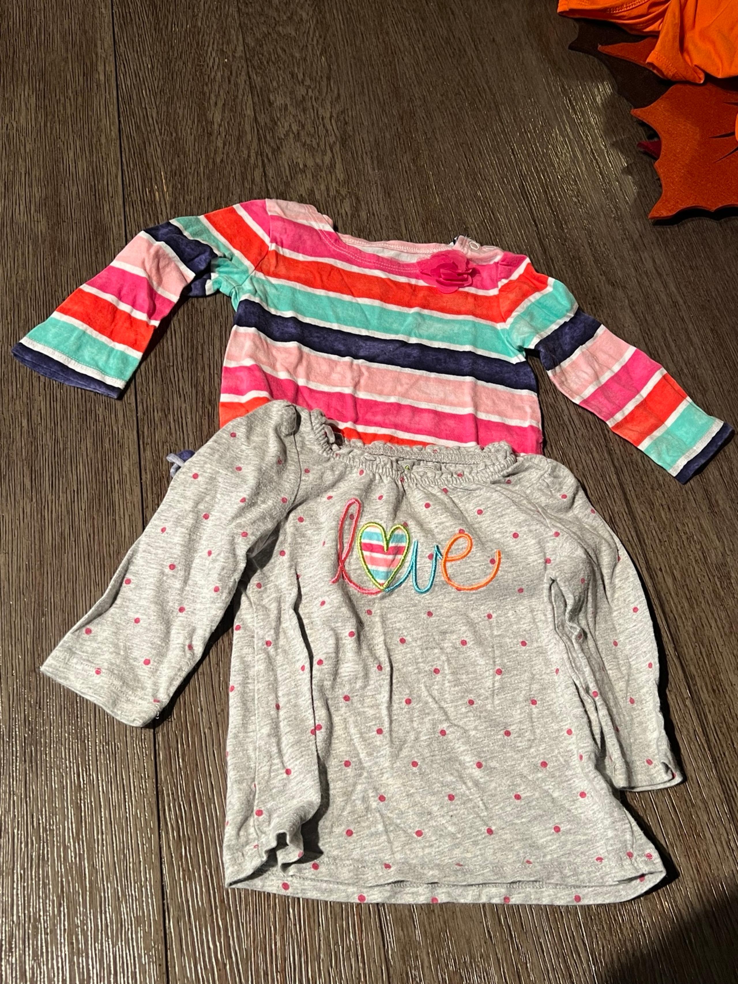 Lot of 2 Jumping Beans Baby 9 Months Long Sleeve Shirts