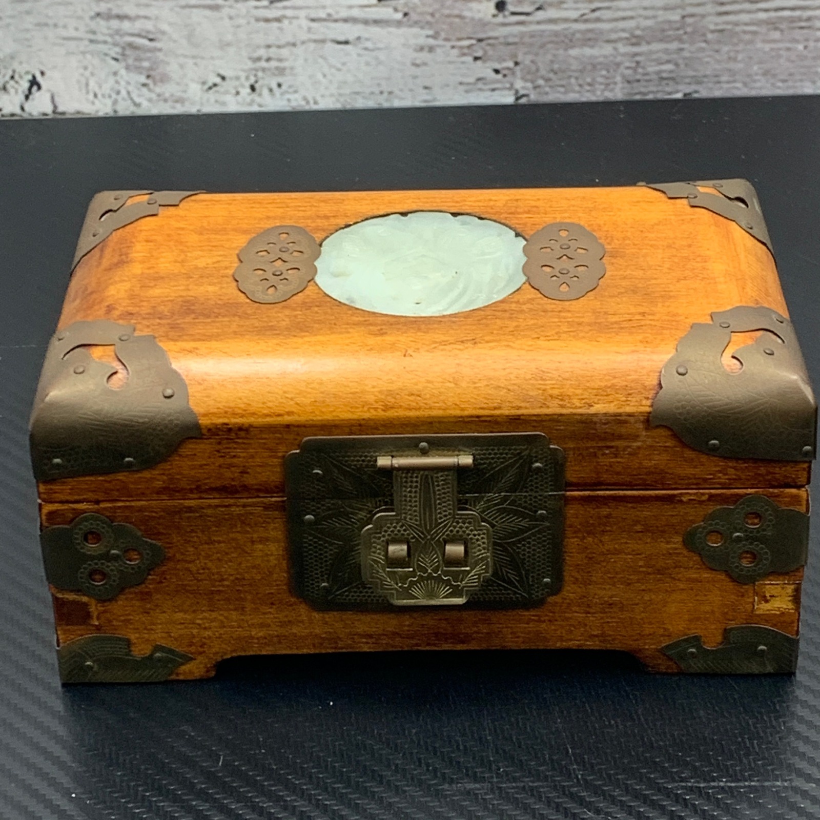 Shanghai China Jewelry Box Wood Trinket Keepsake Asian Decor Organizer