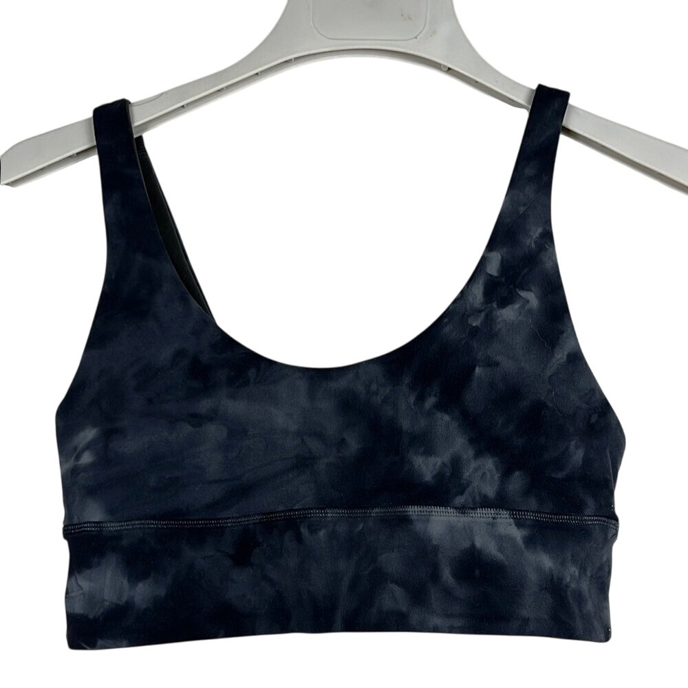 Lululemon Womens Tie-Dye Align Sports Bra Size 8 Yoga Light Support Reversable