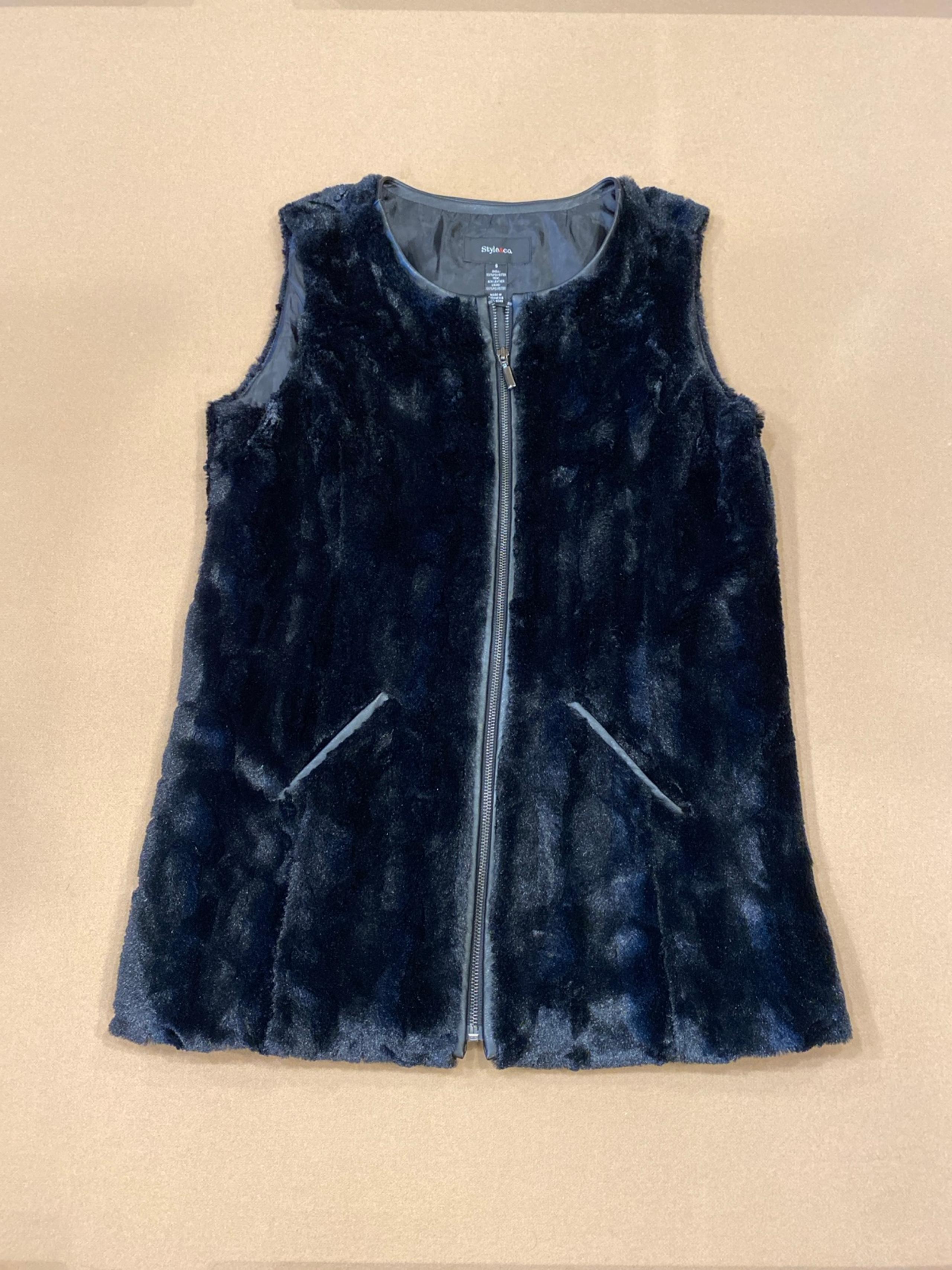 STYLE & CO Faux Fur Vest