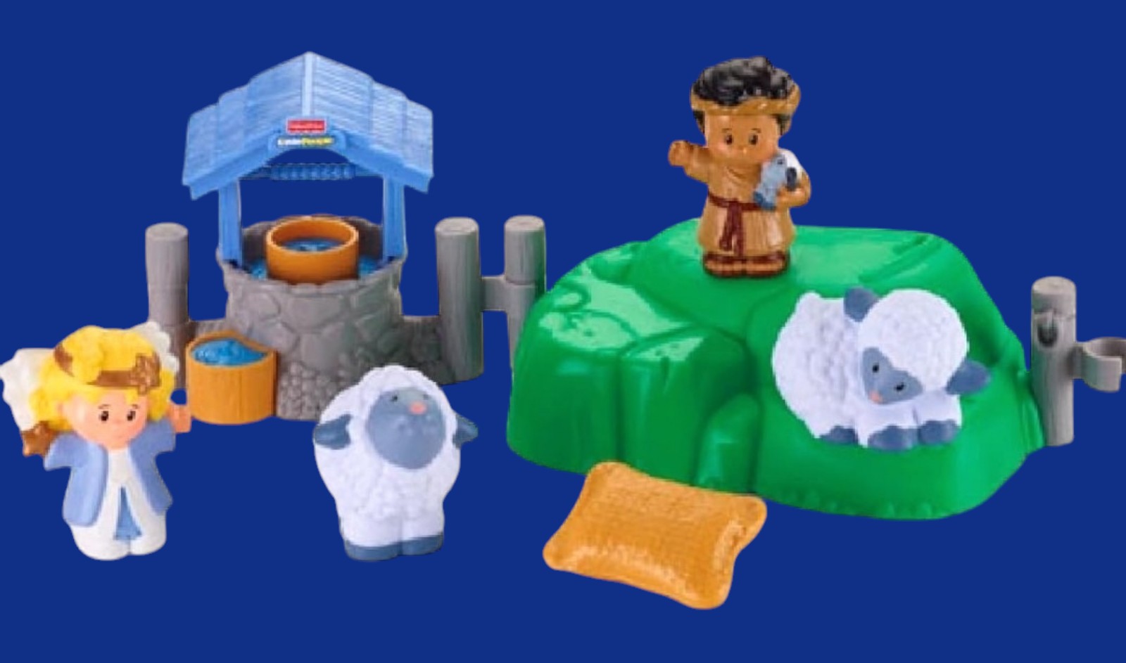 Fisher Price Little People CHRISTMAS NATIVITY SHEPHERDS GIFT COLLECTIBLE PLAYSET