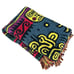Mayan Aztec Native Woven Throw Fringed Bright Multicolor Tribal Design 49x72 GUC