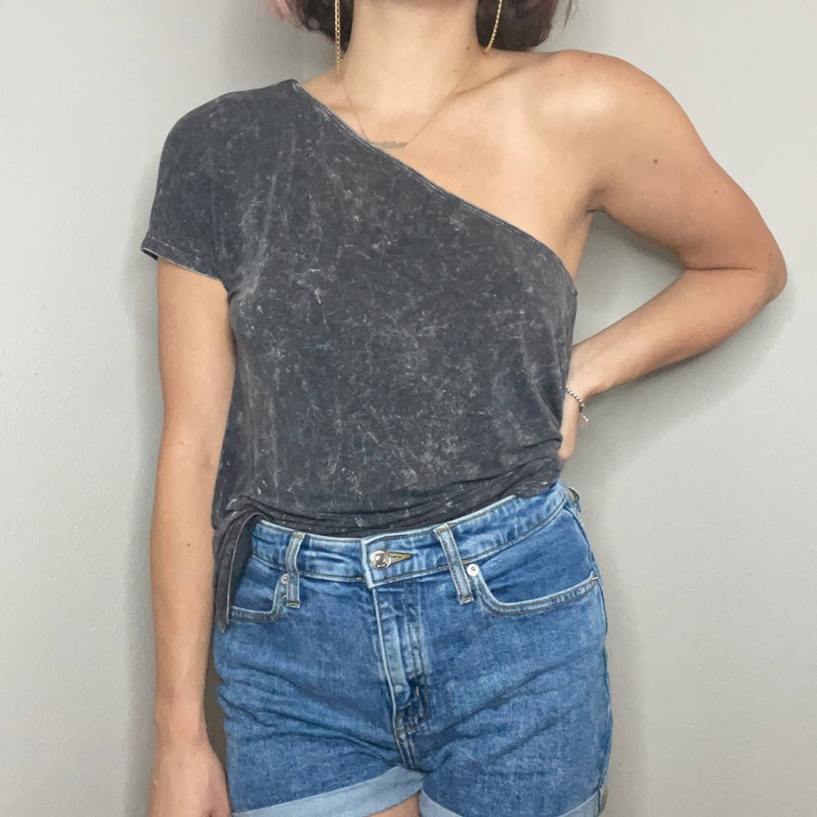American Eagle One Shoulder Blouses Mercari