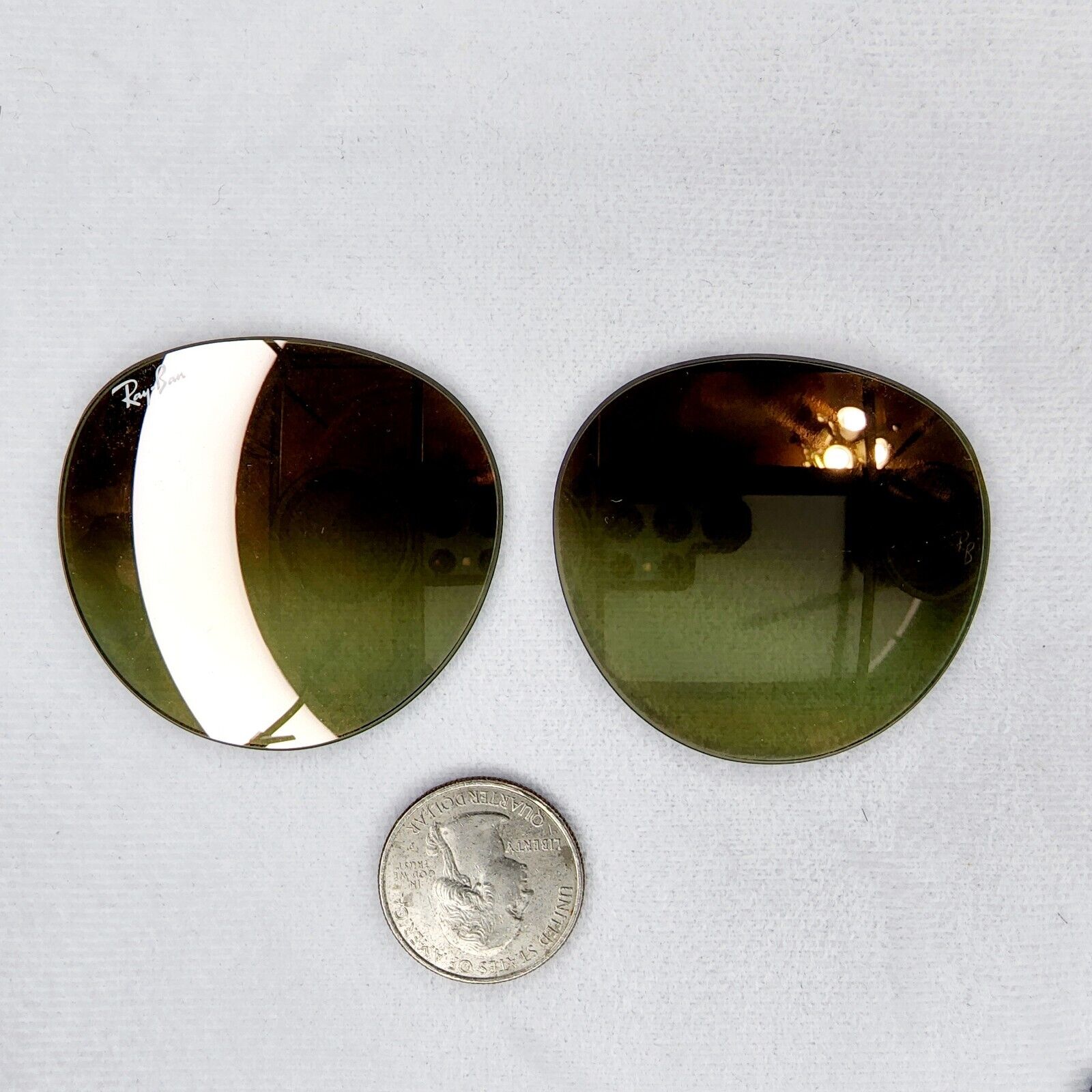 Ray-Ban Round Metal RB3447N 50mm Flat Pink Mirror Gradient Replacement Lenses