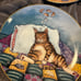 Gary Patterson comical cats hang plates