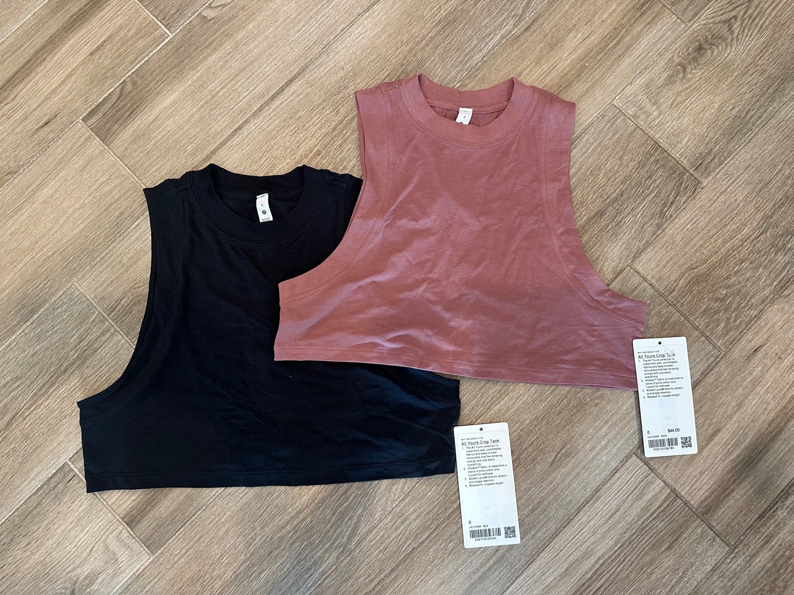 NEW Lululemon All Yours Crop Tank Top Size 0 (2 colors)