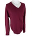 Lands End 100% Lambswool Red Sweater
