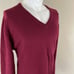 Lands End 100% Lambswool Red Sweater