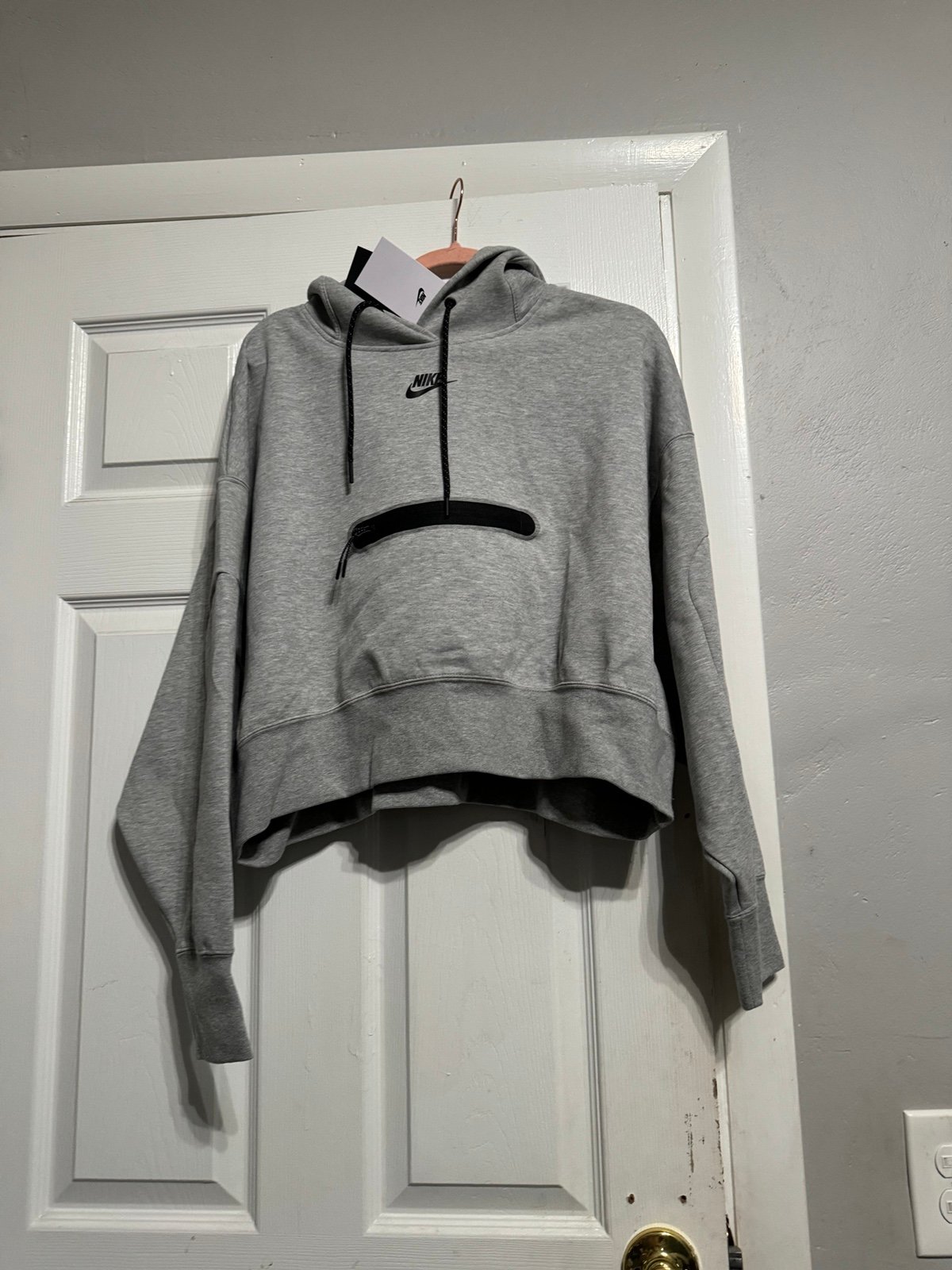 Nike NWT Sportswear Tech Fleece Oversized Cropped Pullover Womens Sz XS