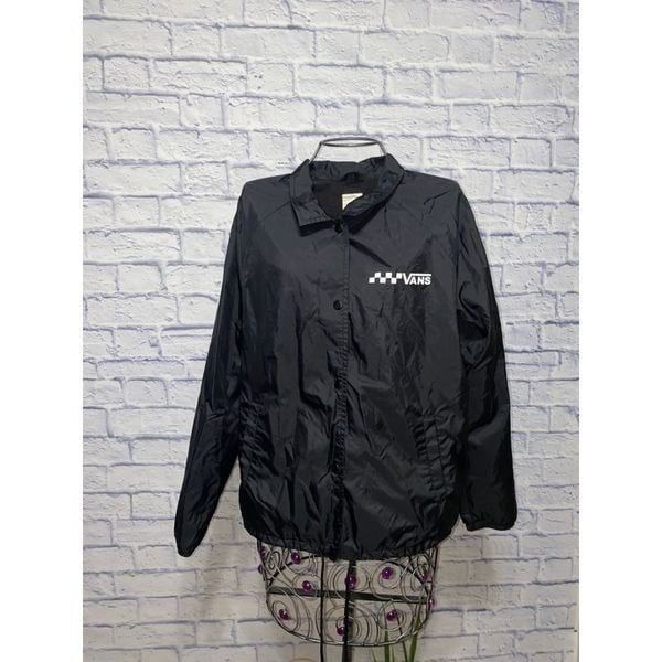 Vans Thanks Coach Jacket Black Medium Approx measurements in pics Pre owned goo