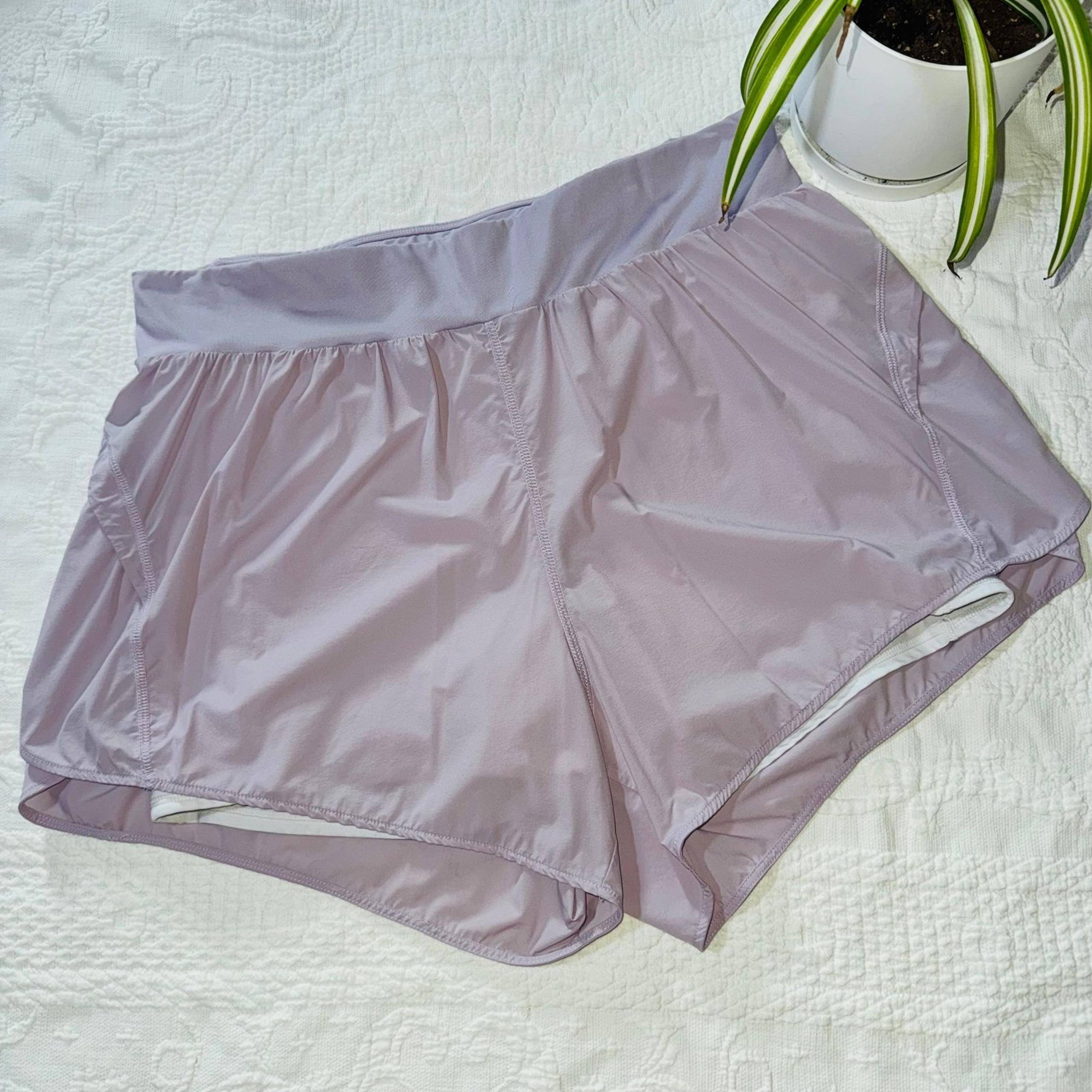 Fabletics Women's Lavender Purple Athletic / Sport Layered Shorts 1X Loungewear