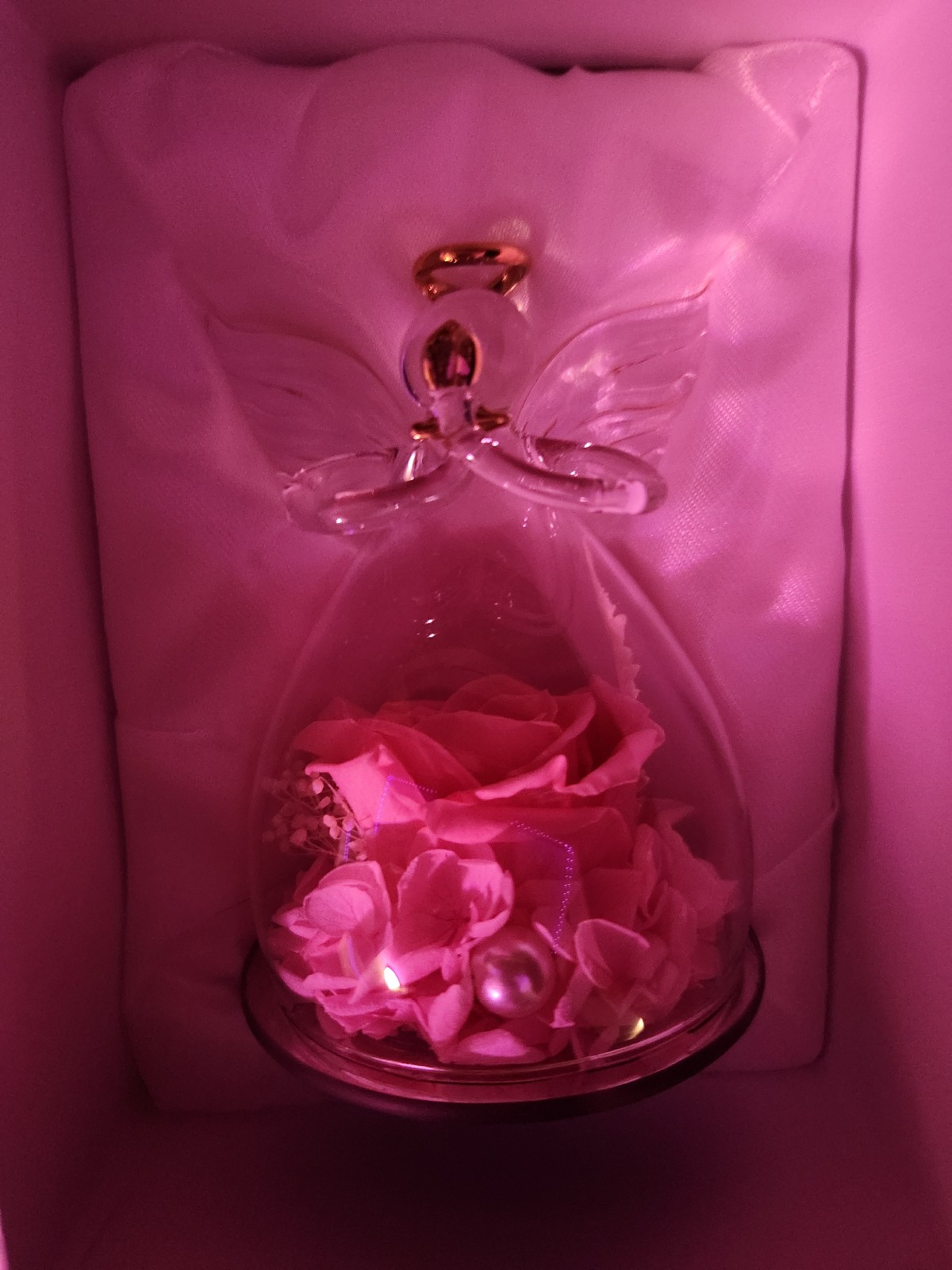 Pretty Glass Globe Angel