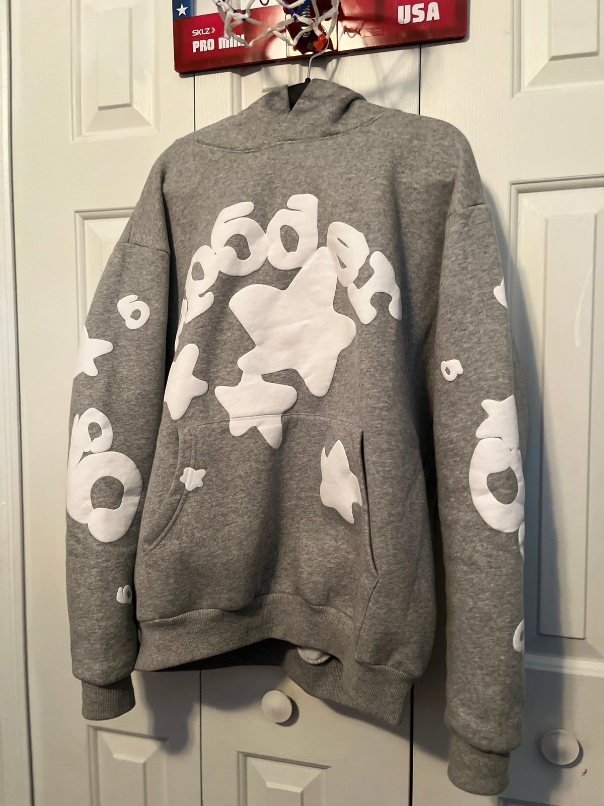 grey sp5der hoodie