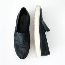 Vince Blair Perforated Leather Slip-on Sneakers