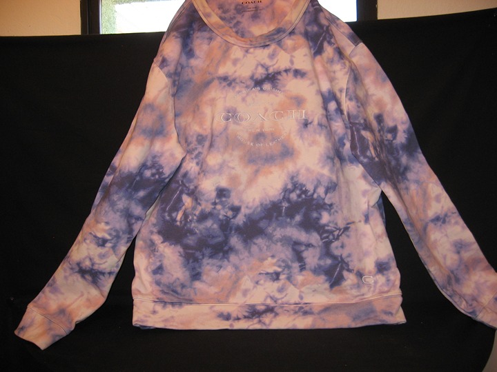 Coach Tie Dye Sweatshirt Large (3674)