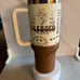 40oz Tumbler with rubber boot.