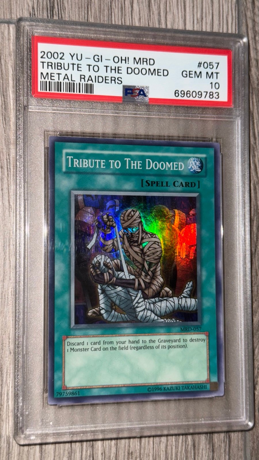 2002 YuGiOh! Tribute To The Doomed 057 PSA 10