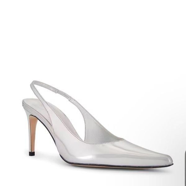 Raye Bobby Pump in Silver size 7 NEW IN BOX